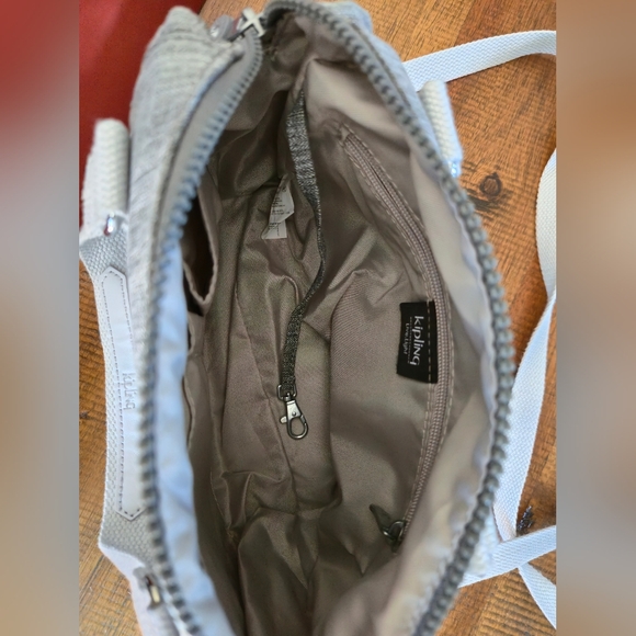 Kipling Charcoal Shoulder Bag with Logo - Picture 5 of 5